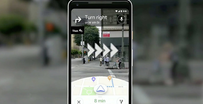 Al momento stai visualizzando Google Maps ora va anche in realtà aumentata. AI e immagini anche per Google Lens