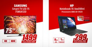 Scopri di più sull'articolo Verso il Red Friday di MediaWorld: oggi TV Samsung 75″ UHD a meno di 1.500 euro