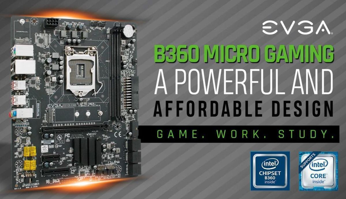 Al momento stai visualizzando EVGA B360 Micro Gaming, nuova scheda madre micro ATX