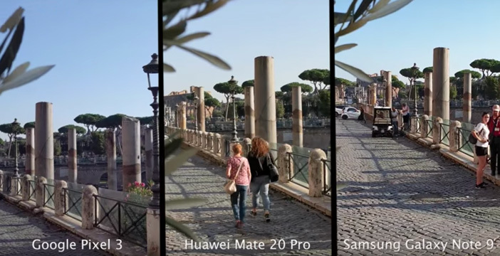 Al momento stai visualizzando Video in 4K: tre top a confronto. Pixel 3 sfida Note 9 e Mate 20 Pro