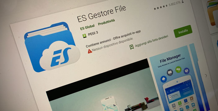 Al momento stai visualizzando ES File Explorer ha un server web nascosto che lascia lo smartphone senza difese