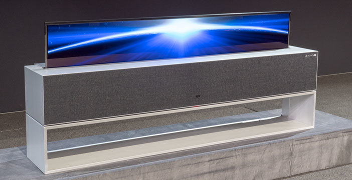 Al momento stai visualizzando L’OLED arrotolabile di LG è un vero TV da sogno