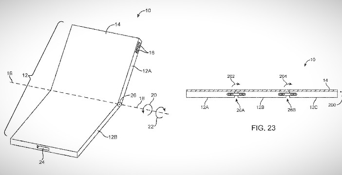 Al momento stai visualizzando Il dispositivo pieghevole immaginato da Apple si aggiorna. Il brevetto entra nei dettagli