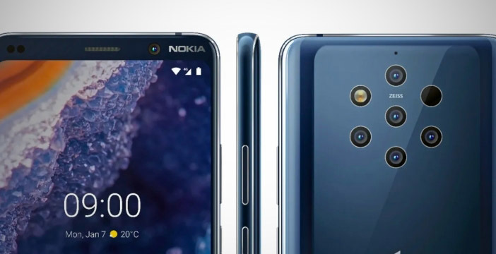 Al momento stai visualizzando Nokia 9 PureView nelle prime immagini ufficiali: ci sono le cinque fotocamere