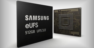 Scopri di più sull'articolo Le memorie UFS 3.0 di Samsung leggono i dati a 2.100 MB/s. Presto chip da 1 TB