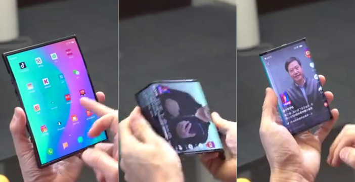 Al momento stai visualizzando Torna in video lo smartphone pieghevole di Xiaomi: si piega in tre parti