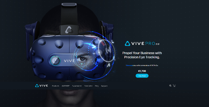 Al momento stai visualizzando HTC Vive Pro Eye arriva in Italia. Per il super visore VR servono però 1700 euro