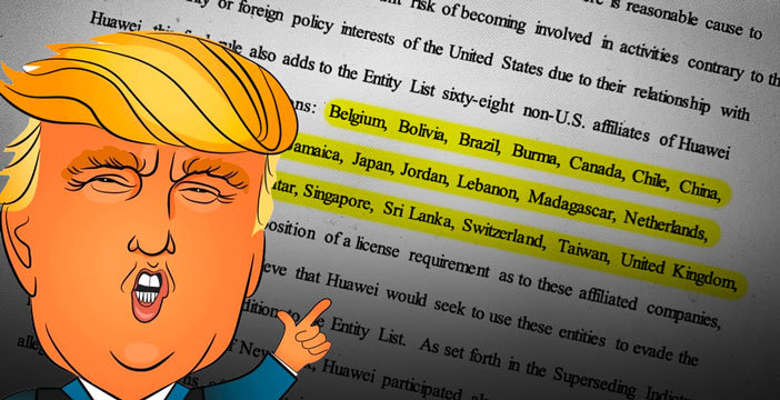 Al momento stai visualizzando Huawei – Usa: ecco il documento con le accuse. Perché tra le filiali “cattive” non c’è quella italiana?