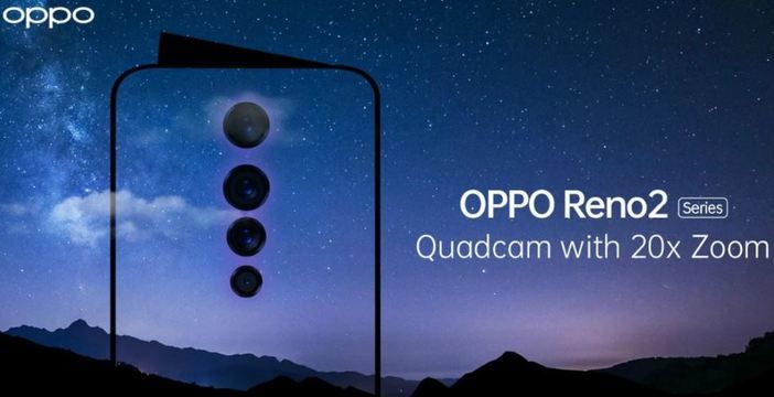 Al momento stai visualizzando Oppo Reno 2, confermata la fotocamera posteriore con zoom ibrido 5x