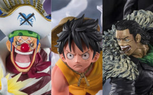 Scopri di più sull'articolo One Piece: arrivano Luffy, Crocodile e Bagy – Figuarts Zero