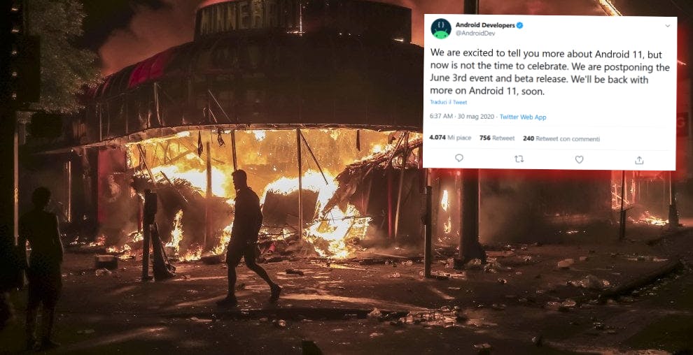 La Beta di Android 11 è stata rimandata. Con quello che succede in America c'è poco da festeggiare