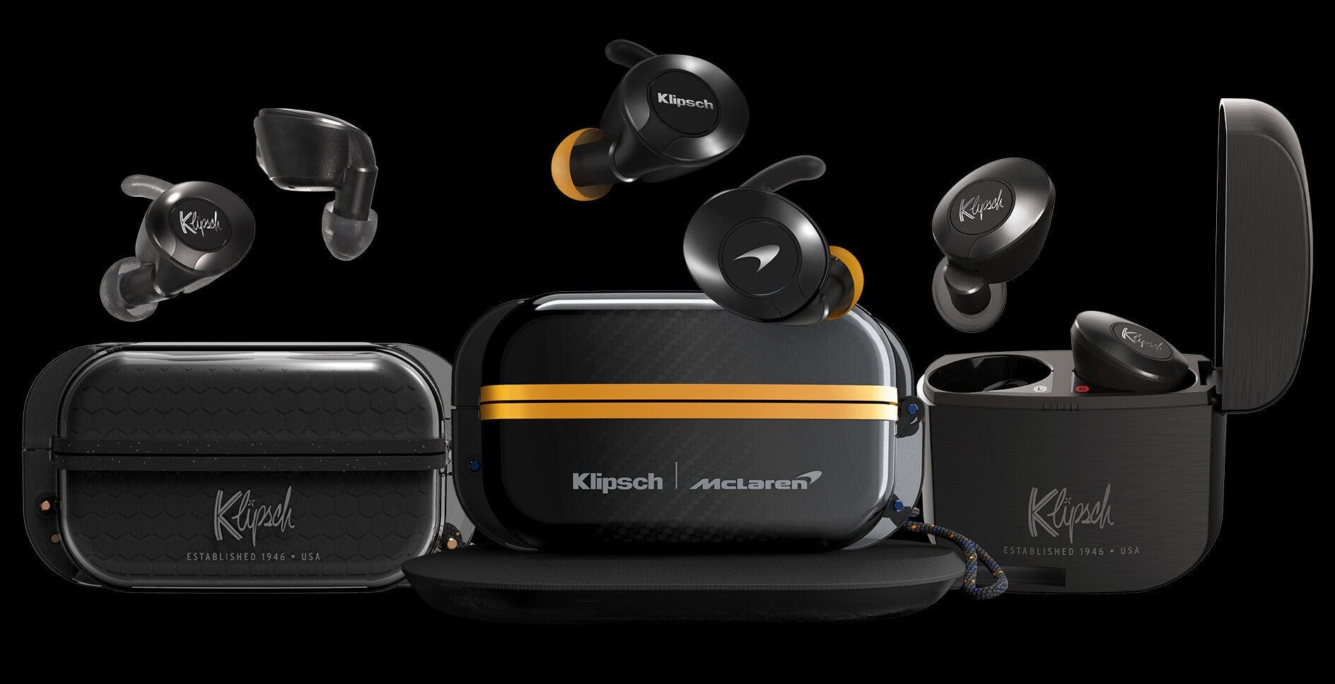 Cuffie, diffusori e auricolari wireless a marchio McLaren: accordo con Klipsch