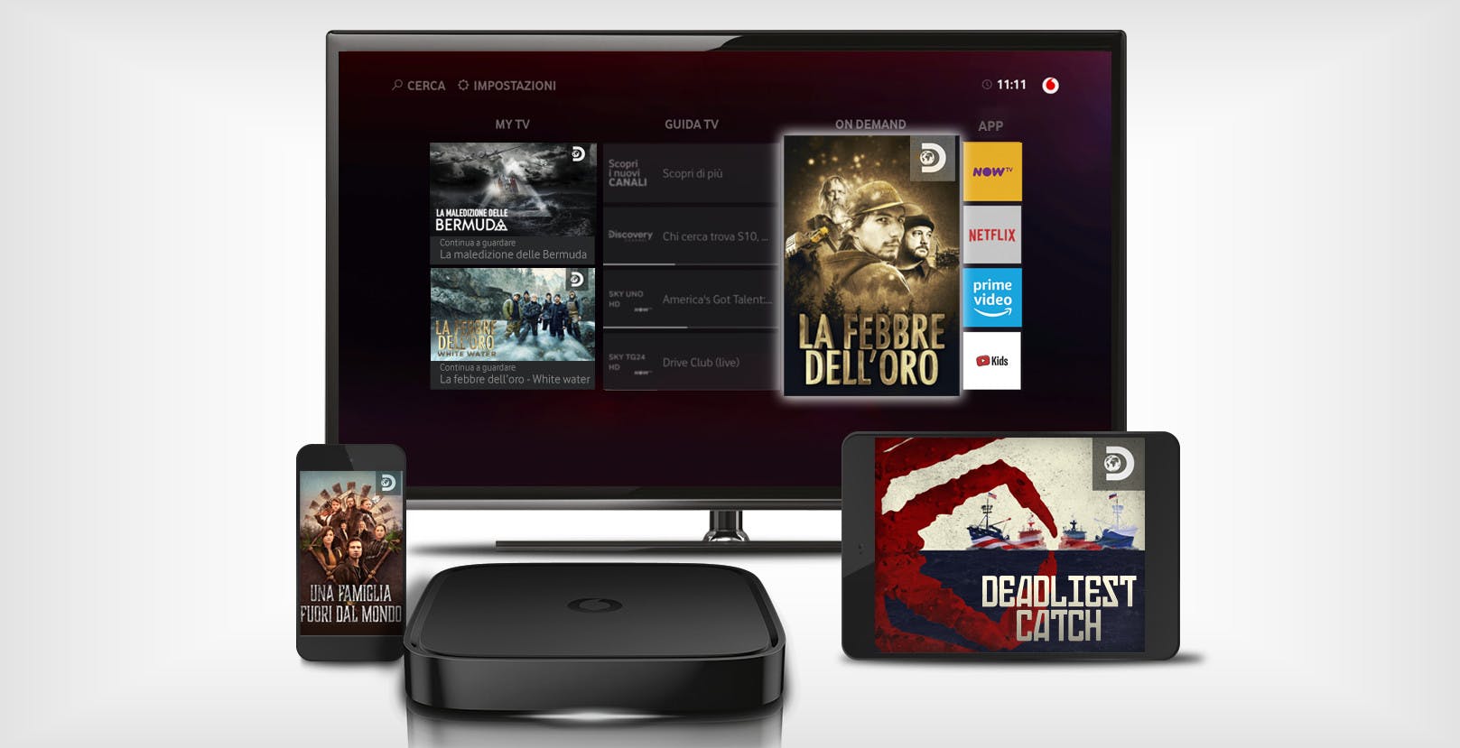 Al momento stai visualizzando Discovery Channel sbarca su Vodafone TV. Nei prossimi mesi arriva anche Dplay Plus