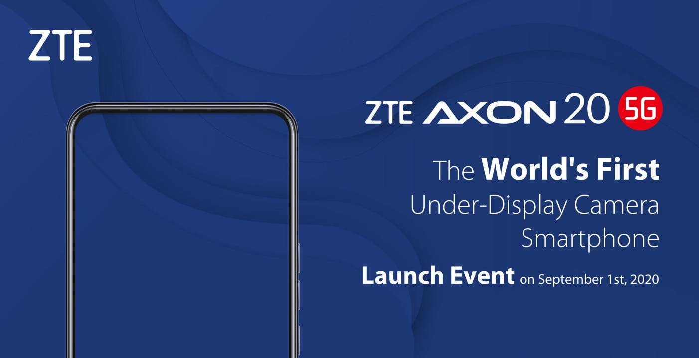 Al momento stai visualizzando ZTE Axon 20 5G sarà il primo smartphone con fotocamera sotto al display