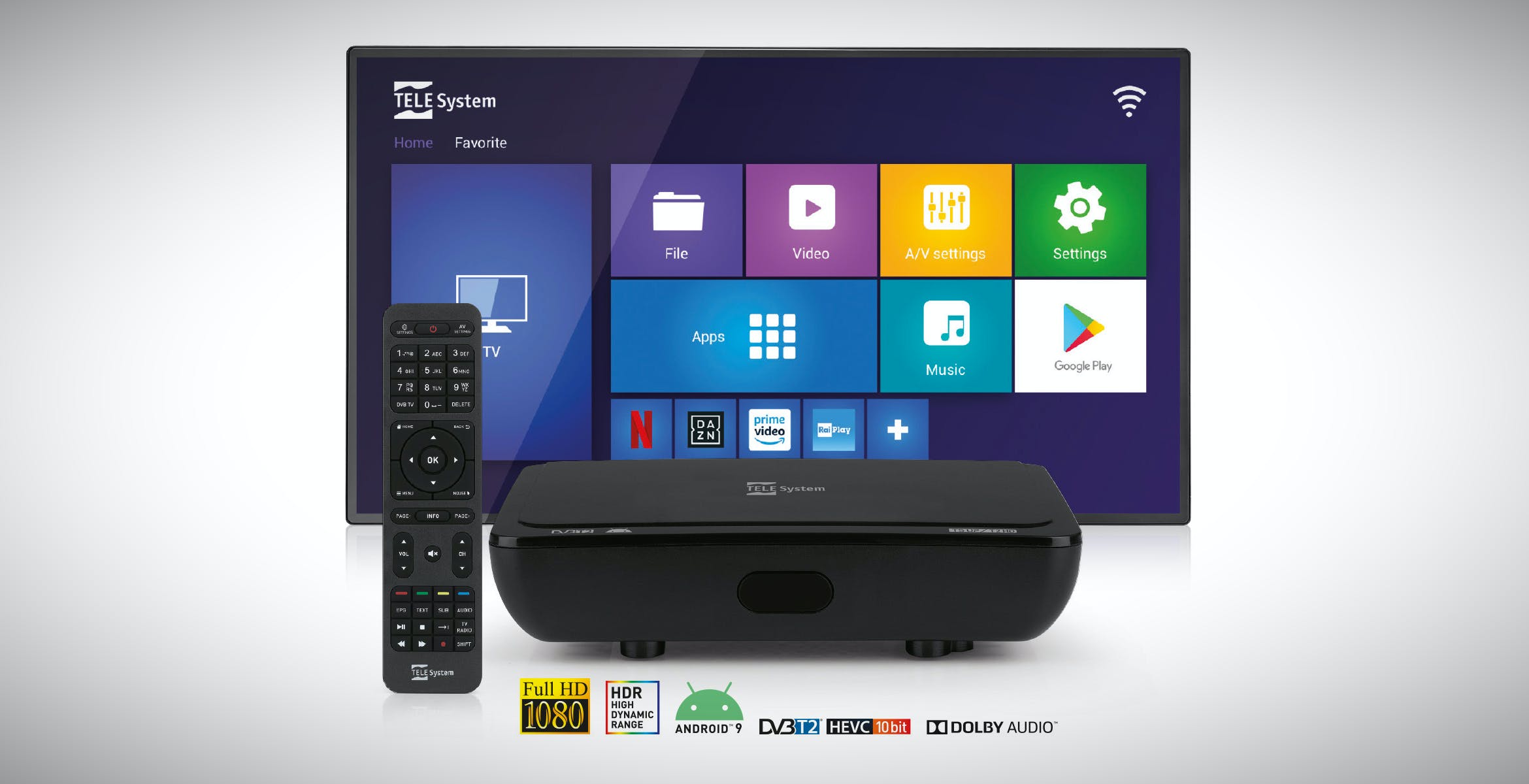 Lo Smart Box TS UP T2HD di TeleSystem è anche un decoder per il digitale terrestre pronto per lo switch-off