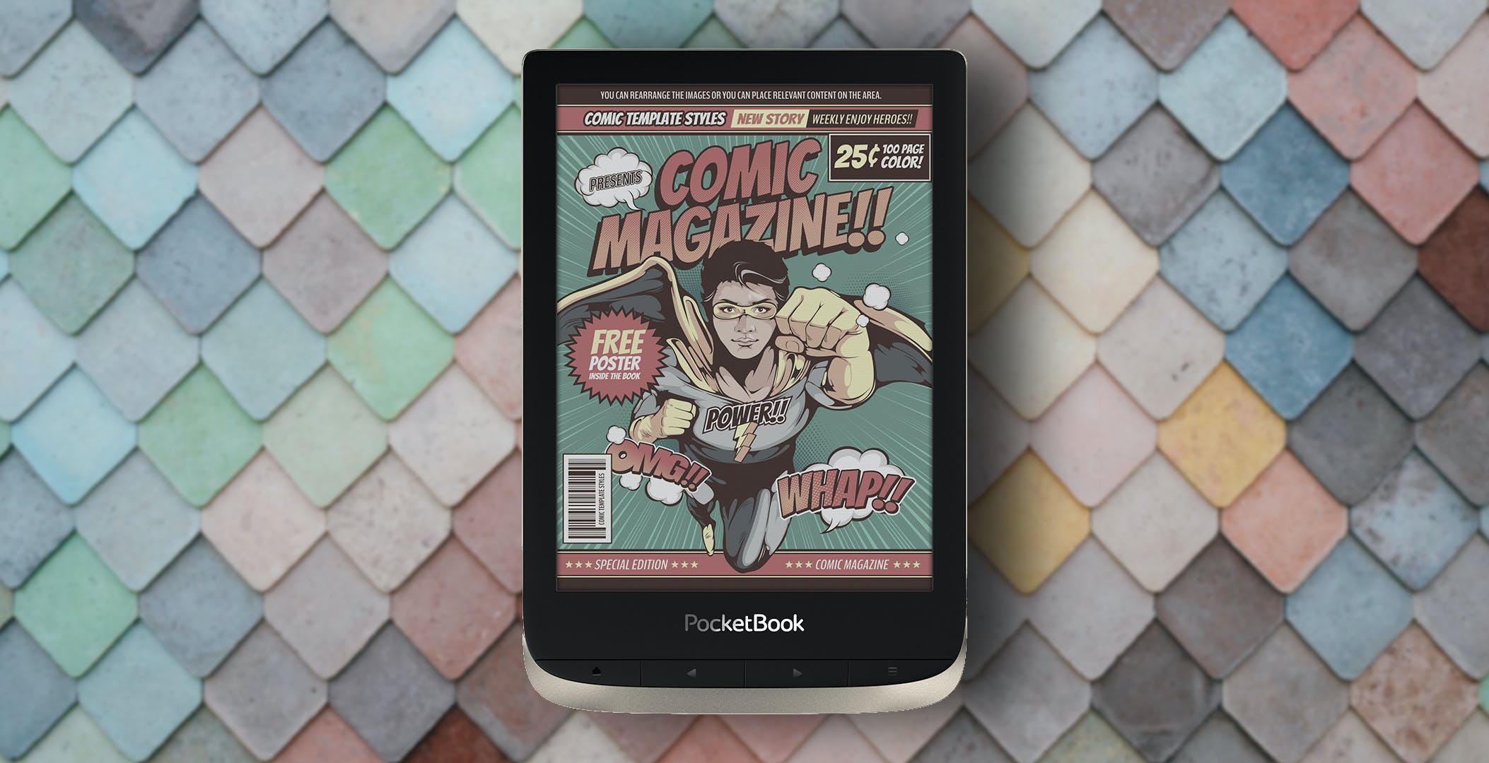 Al momento stai visualizzando PocketBook Color è l’eBook perfetto per i fumetti. Per leggere a colori servono 199 euro