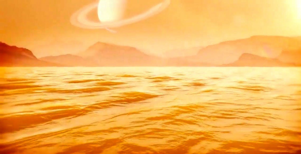 Il più grande mare di metano di Titano è profondo almeno 100 metri. Forse molto di più