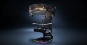 Scopri di più sull'articolo Razer mostra un concept di sedia da gioco con schermo OLED da 60” arrotolabile
