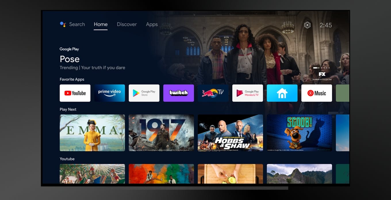 Al momento stai visualizzando Con la nuova home screen Android TV diventa più simile a Google TV, ma non in Italia