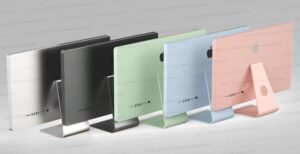 Scopri di più sull'articolo Spuntano online le prime immagini del nuovo iMac. Via le cornici e spazio ai colori