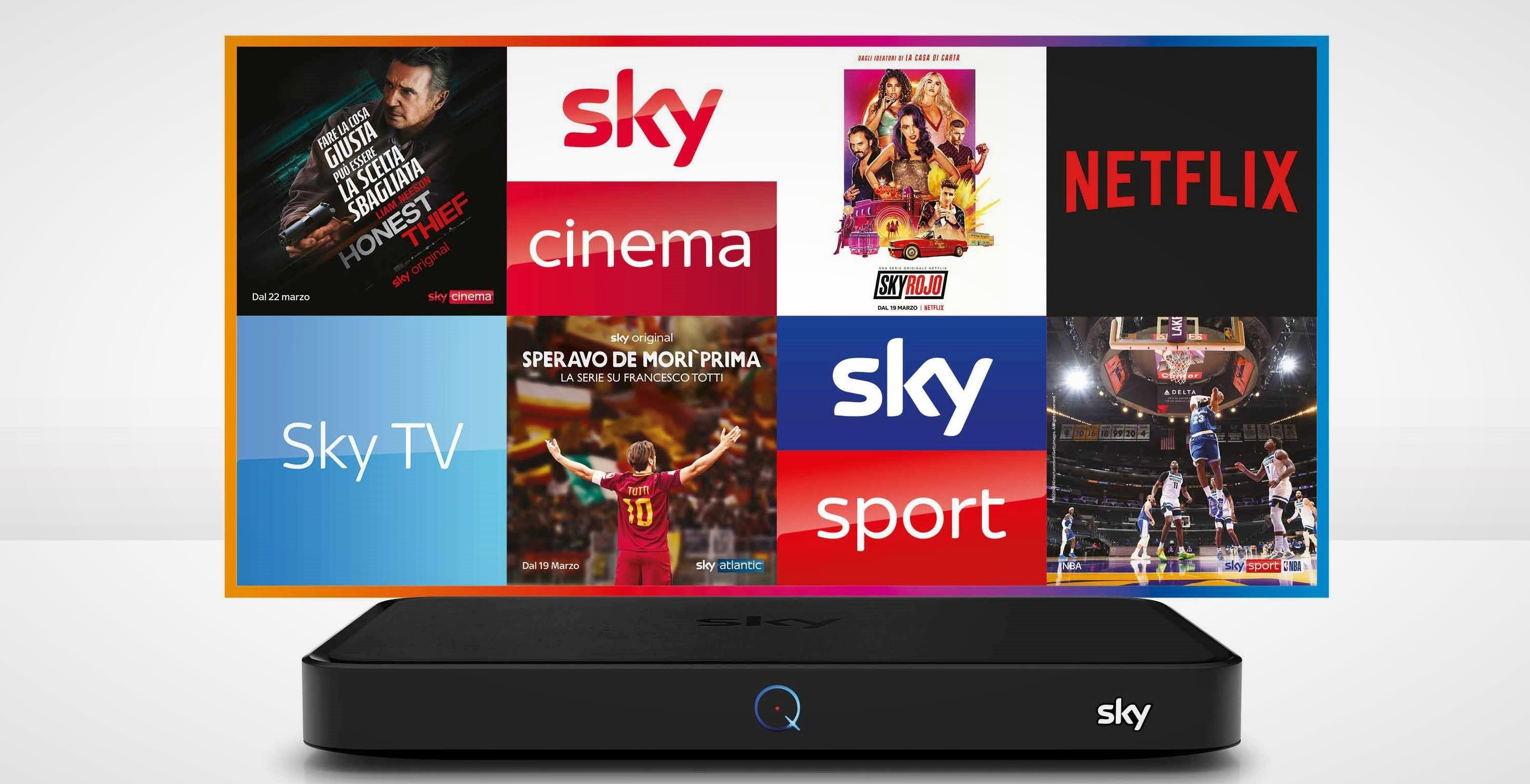 Sky Q in prova per 30 giorni: costa 9 euro e include sport, cinema e intrattenimento
