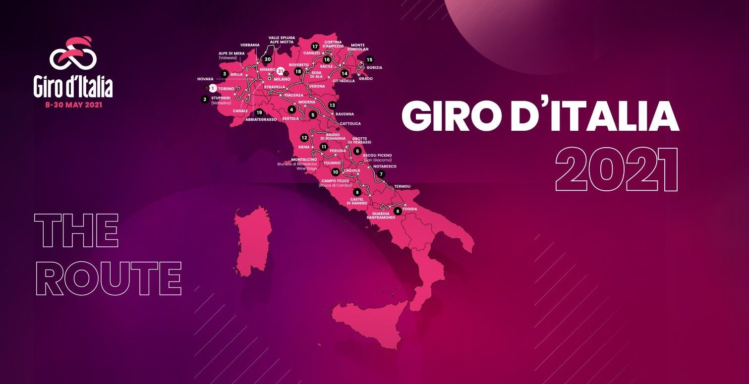 Al momento stai visualizzando Tutto il Giro d’Italia 2021 in diretta su Rai 2, Rai Sport e RaiPlay