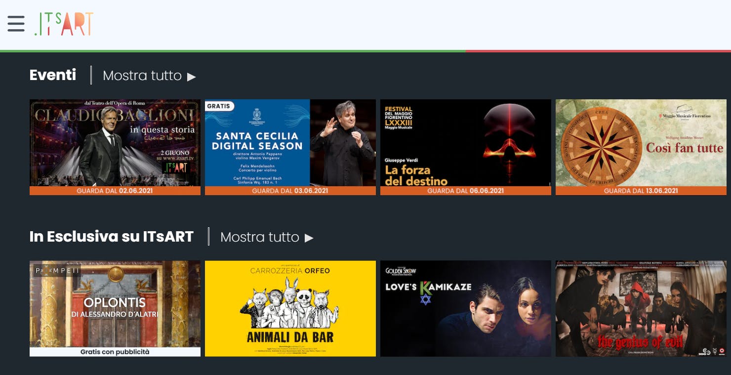 Scopri di più sull'articolo Nasce ITsART. Le prime impressioni sulla nuova piattaforma della cultura italiana