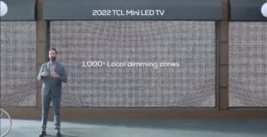 Scopri di più sull'articolo Nuovi MiniLED con più di 1000 zone e pannelli a 144 Hz nella gamma TV 2022 di TCL