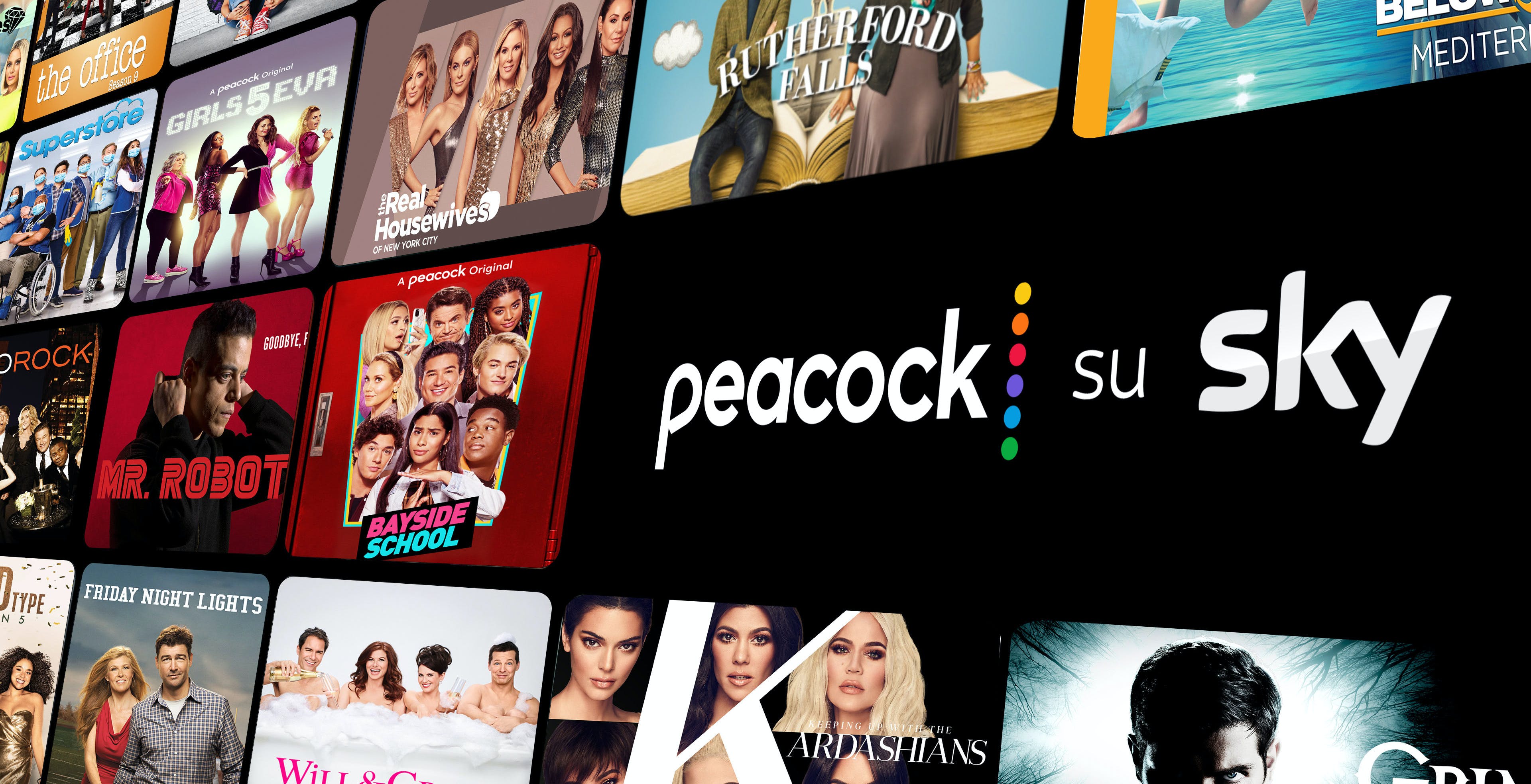 Da oggi i clienti Sky e NOW in Italia avranno inclusi nell’abbonamento tutti i contenuti di Peacock